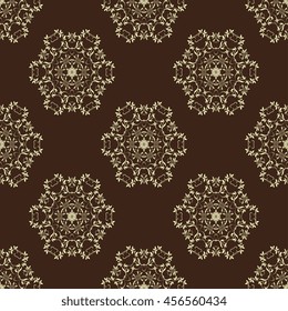 Seamless background with ornament. Wallpaper pattern