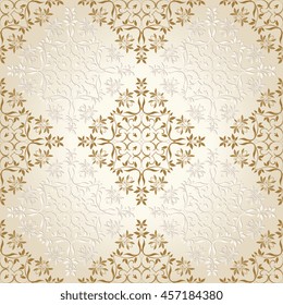 Seamless background with ornament. Wallpaper pattern