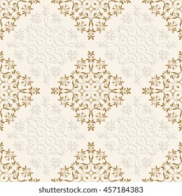 Seamless background with ornament. Wallpaper pattern