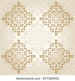 Seamless background with ornament. Wallpaper pattern
