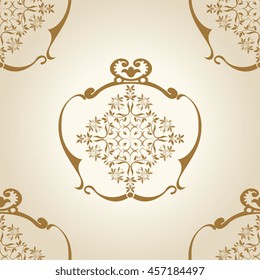 Seamless background with ornament. Wallpaper pattern