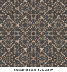 Seamless background with ornament. Wallpaper pattern