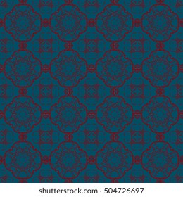 Seamless background with ornament. Wallpaper pattern