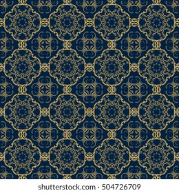Seamless background with ornament. Wallpaper pattern