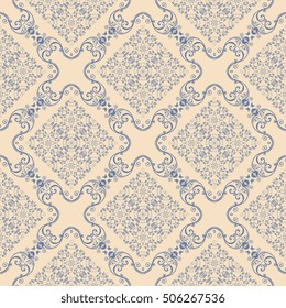 Seamless background with ornament. Wallpaper pattern