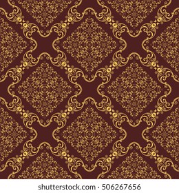 Seamless background with ornament. Wallpaper pattern