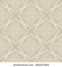 Seamless background with ornament. Wallpaper pattern