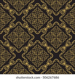 Seamless background with ornament. Wallpaper pattern