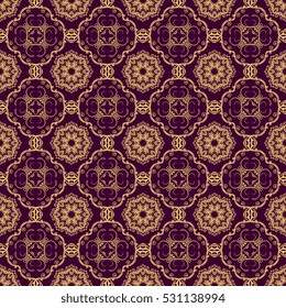 Seamless background with ornament. Wallpaper pattern