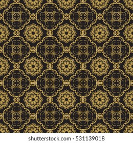 Seamless background with ornament. Wallpaper pattern