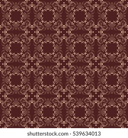 Seamless background with ornament. Wallpaper pattern