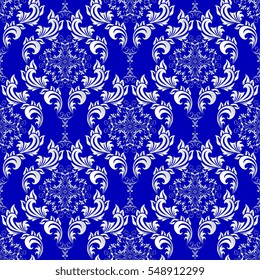 Seamless background with ornament. Wallpaper pattern. Pattern with 3D elements