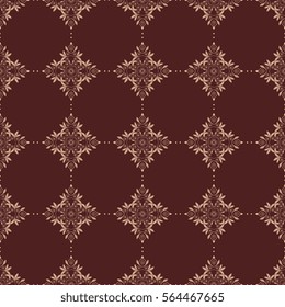 Seamless background with ornament. Wallpaper pattern