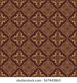 Seamless background with ornament. Wallpaper pattern