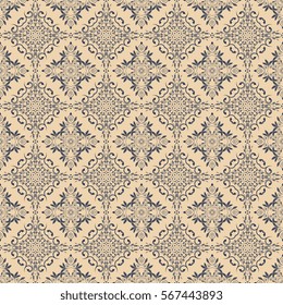 Seamless background with ornament. Wallpaper pattern