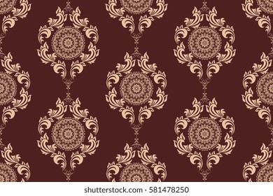 Seamless background with ornament. Wallpaper pattern