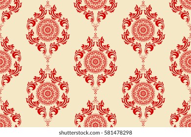 Seamless background with ornament. Wallpaper pattern