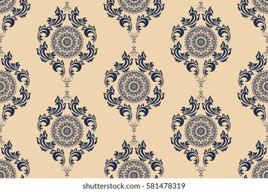 Seamless background with ornament. Wallpaper pattern