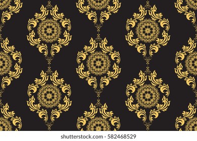 Seamless background with ornament. Wallpaper pattern