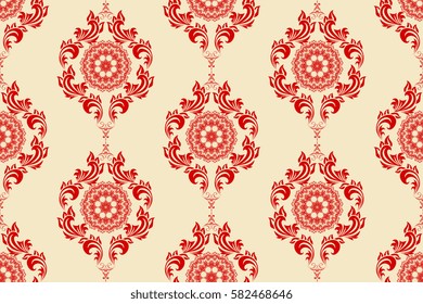 Seamless background with ornament. Wallpaper pattern