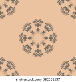 Seamless background with ornament. Wallpaper pattern