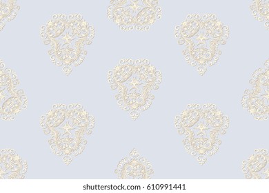 Seamless background with ornament. Wallpaper pattern