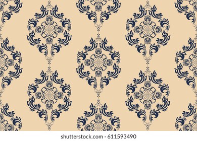 Seamless background with ornament. Wallpaper pattern