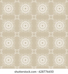 Seamless background with ornament. Wallpaper pattern