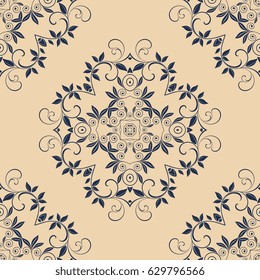 Seamless background with ornament. Wallpaper pattern