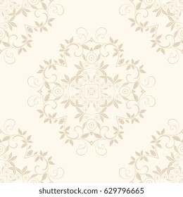 Seamless background with ornament. Wallpaper pattern