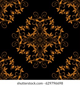 Seamless background with ornament. Wallpaper pattern