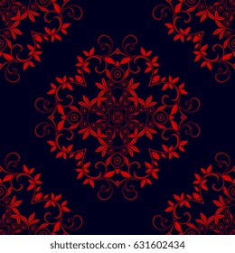 Seamless background with ornament. Wallpaper pattern