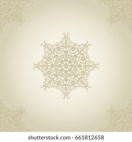 Seamless background with ornament. Wallpaper pattern