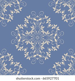 Seamless background with ornament. Wallpaper pattern