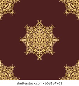 Seamless background with ornament. Wallpaper pattern