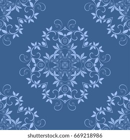 Seamless background with ornament. Wallpaper pattern