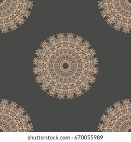 Seamless background with ornament. Wallpaper pattern