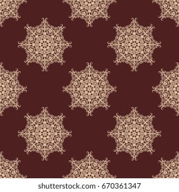 Seamless background with ornament. Wallpaper pattern