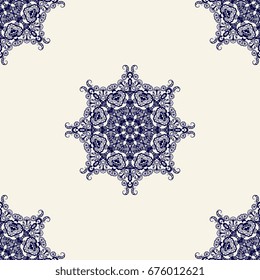 Seamless background with ornament. Wallpaper pattern
