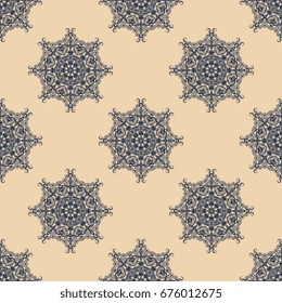 Seamless background with ornament. Wallpaper pattern