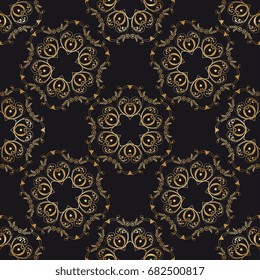 Seamless background with ornament. Wallpaper pattern