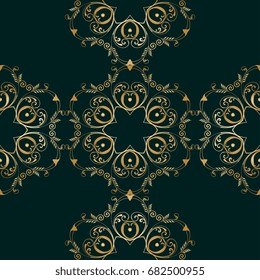 Seamless background with ornament. Wallpaper pattern