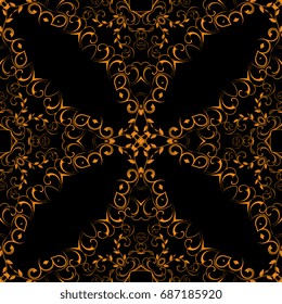 Seamless background with ornament. Wallpaper pattern