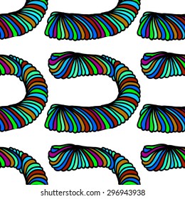 Seamless background with ornamental motifs. Vector illustration.