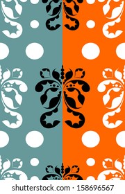 Seamless background with ornaments