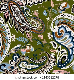 seamless background with paisley