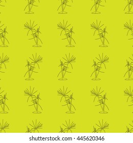 seamless background with palm trees
