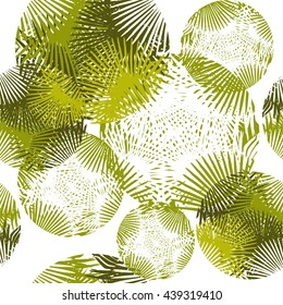 Seamless background palm trees. Vector