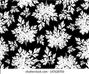 seamless background, parsley leaves