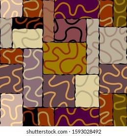 Seamless background pattern. Abstract brown pattern. Vector image